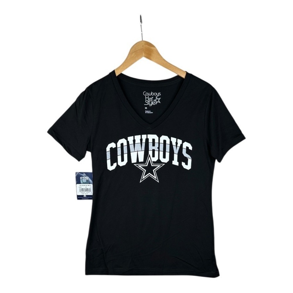 New Cowboys Her Style Celadine SS Tee W Black Size Medium
